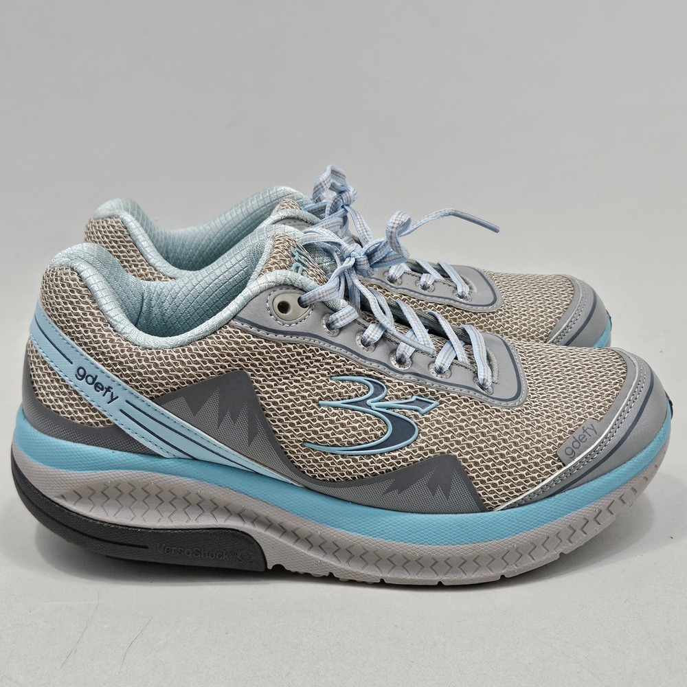 Gravity Defyer G-Defy Ion Women 9 Grey Blue TB9024FGU-M VersoShock Walking Shoes - Picture 11 of 14